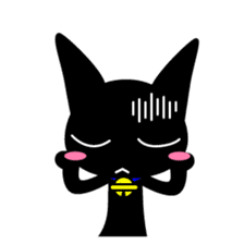 Black Cat Yu-korin sticker #192114