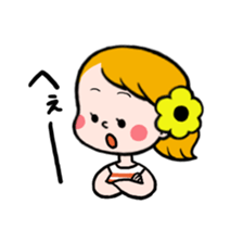 Hannah & her cat sticker #192305