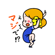 Hannah & her cat sticker #192306