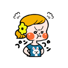 Hannah & her cat sticker #192308