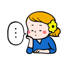 Hannah & her cat sticker #192309