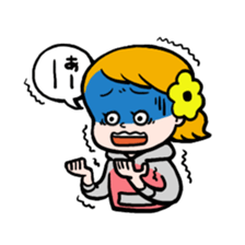 Hannah & her cat sticker #192310