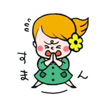 Hannah & her cat sticker #192319