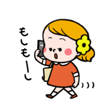 Hannah & her cat sticker #192321