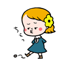 Hannah & her cat sticker #192322