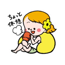 Hannah & her cat sticker #192324