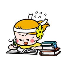 Hannah & her cat sticker #192327