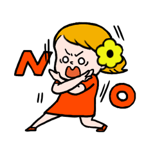 Hannah & her cat sticker #192329