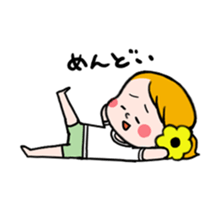 Hannah & her cat sticker #192330