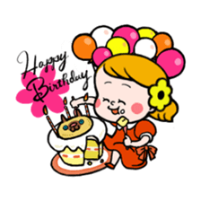 Hannah & her cat sticker #192331