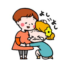 Hannah & her cat sticker #192333