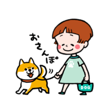 Hannah & her cat sticker #192341