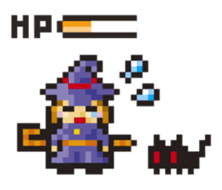 Witch girl sticker #193026