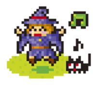 Witch girl sticker #193033