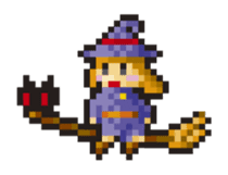 Witch girl sticker #193045