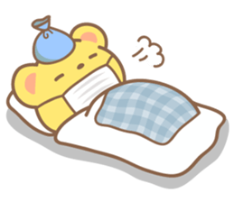 yellow bear sticker #193476