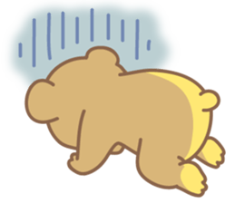 yellow bear sticker #193483