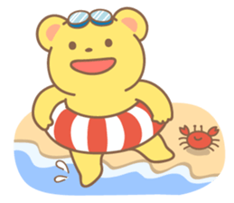 yellow bear sticker #193484