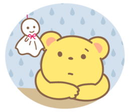 yellow bear sticker #193485