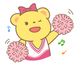 yellow bear sticker #193488