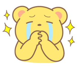 yellow bear sticker #193494