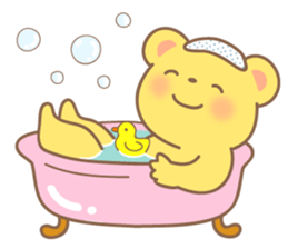 yellow bear sticker #193497