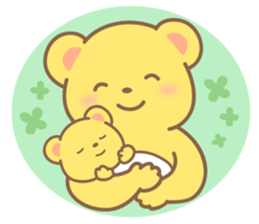 yellow bear sticker #193499