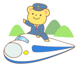 yellow bear sticker #193503