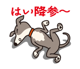 Dog Stamp vol.4 Italian Greyhound sticker #194683