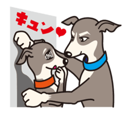 Dog Stamp vol.4 Italian Greyhound sticker #194691