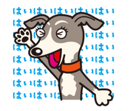 Dog Stamp vol.4 Italian Greyhound sticker #194695