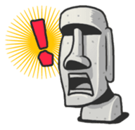 Stone Man Moai - LINE Creators' Stickers