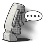 Stone Man Moai sticker #194757