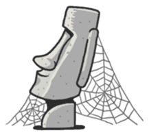 Stone Man Moai sticker #194771