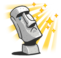 Stone Man Moai - LINE Creators' Stickers  Line sticker, Hipster wallpaper,  Character design