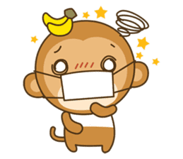 Banana Monkey sticker #194946