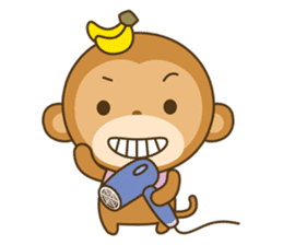 Banana Monkey sticker #194980