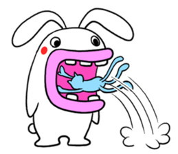 Lips cat&Lips rabbit sticker #196418