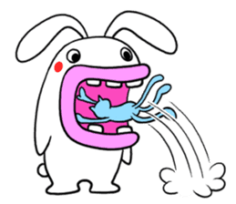 Lips cat&Lips rabbit sticker #196418