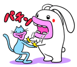 Lips cat&Lips rabbit sticker #196420