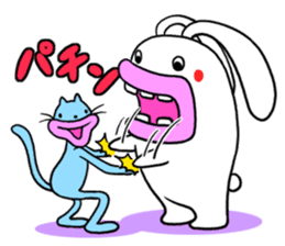 Lips cat&Lips rabbit sticker #196420