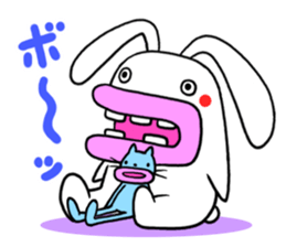 Lips cat&Lips rabbit sticker #196421