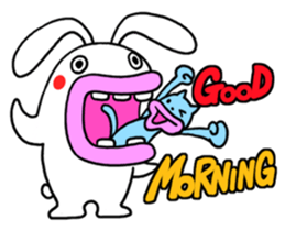 Lips cat&Lips rabbit sticker #196423