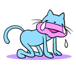 Lips cat&Lips rabbit sticker #196433