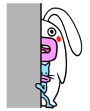 Lips cat&Lips rabbit sticker #196436