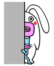 Lips cat&Lips rabbit sticker #196436