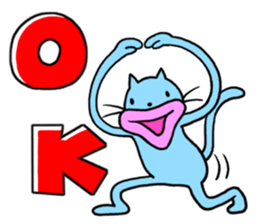 Lips cat&Lips rabbit sticker #196439