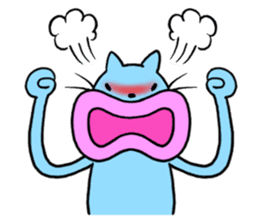 Lips cat&Lips rabbit sticker #196442