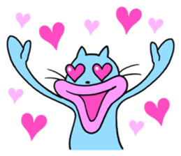 Lips cat&Lips rabbit sticker #196449