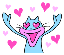 Lips cat&Lips rabbit sticker #196449